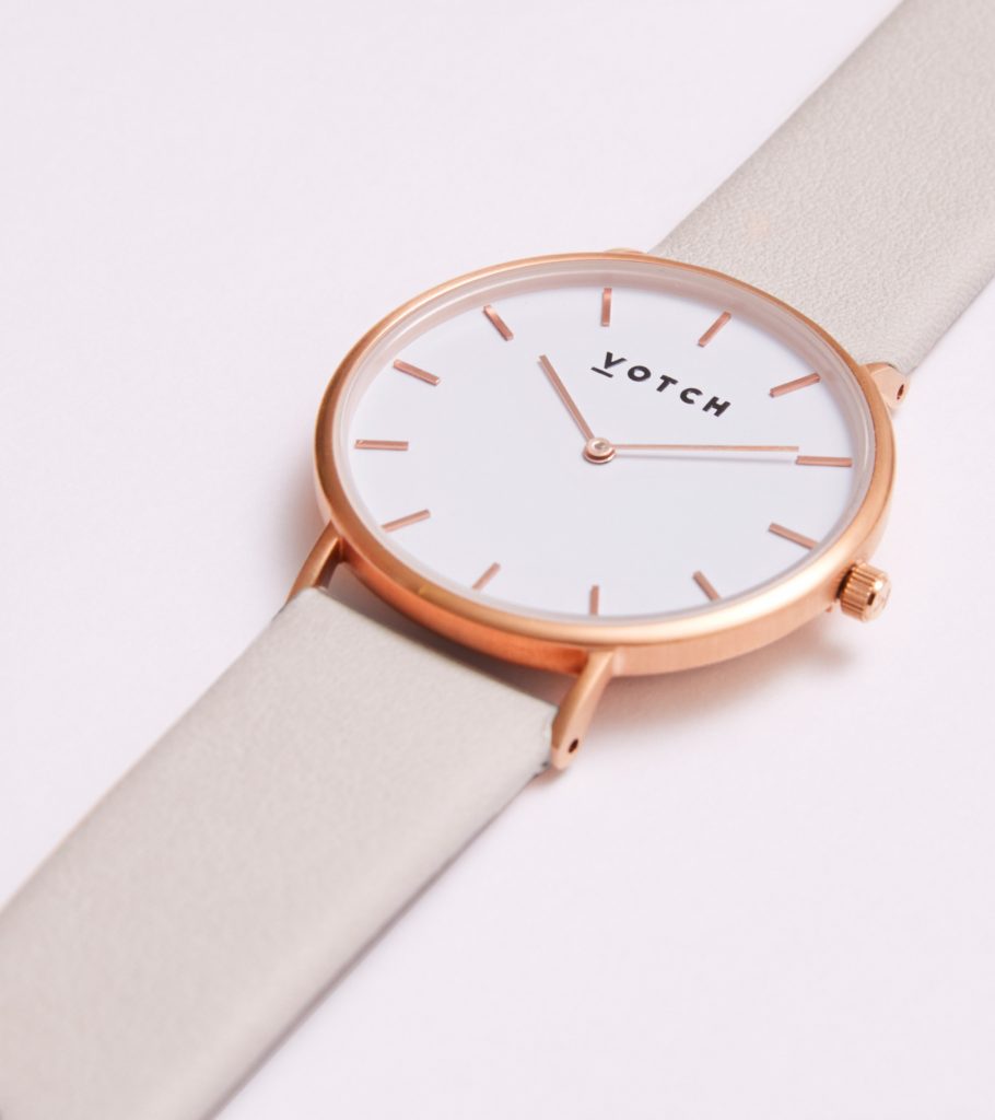 LIMITED EDITION // THE LIGHT GREY AND ROSE GOLD WATCH | VOTCH