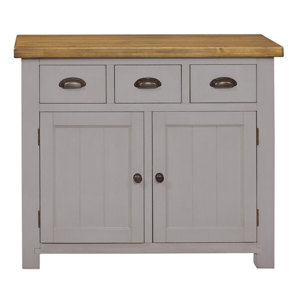 GRESFORD GREY 3 DRAWER 2 DOOR SIDEBOARD