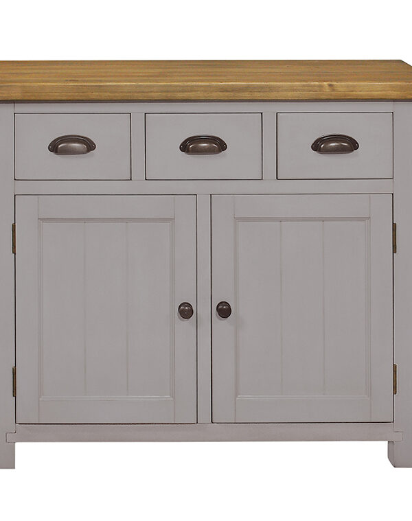 GRESFORD GREY 3 DRAWER 2 DOOR SIDEBOARD