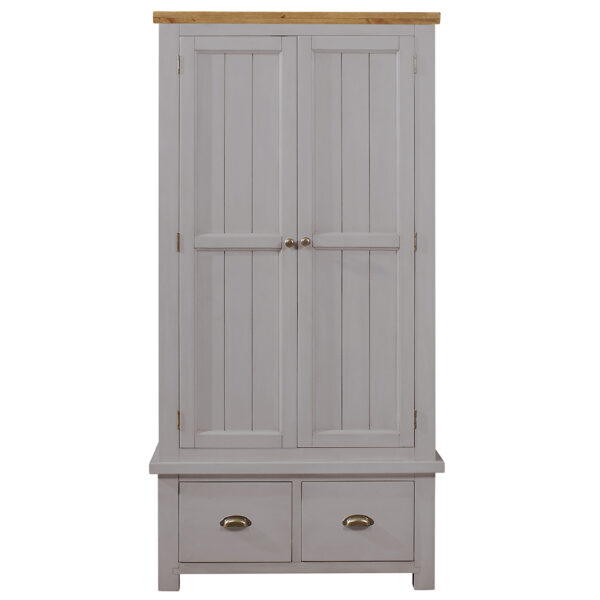 Gresford Grey 2 Door 2 Drawer Wardrobe