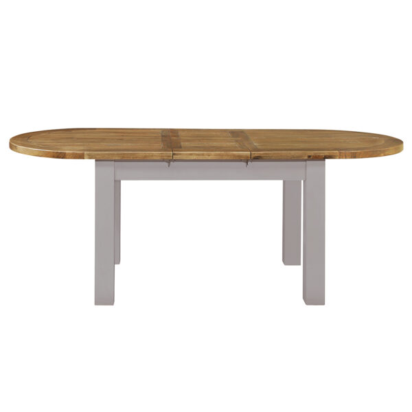 Gresford Grey Oval Ext. Table 1800 extend 2200