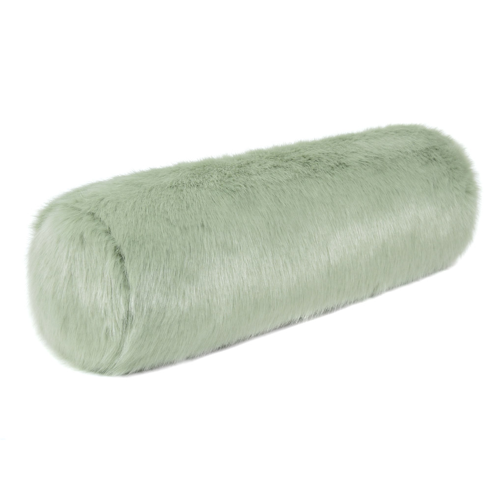 green bolster cushion