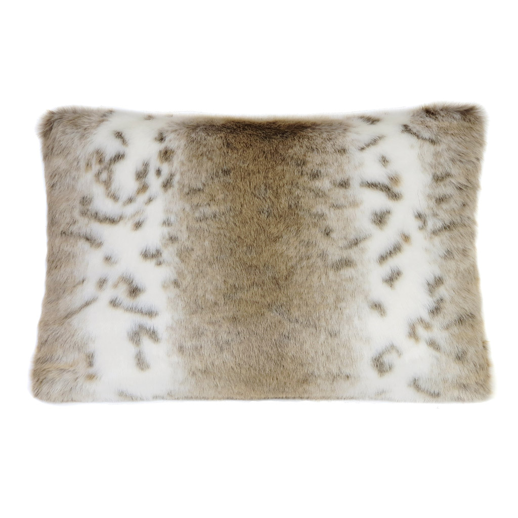 faux fur rectangle cushion