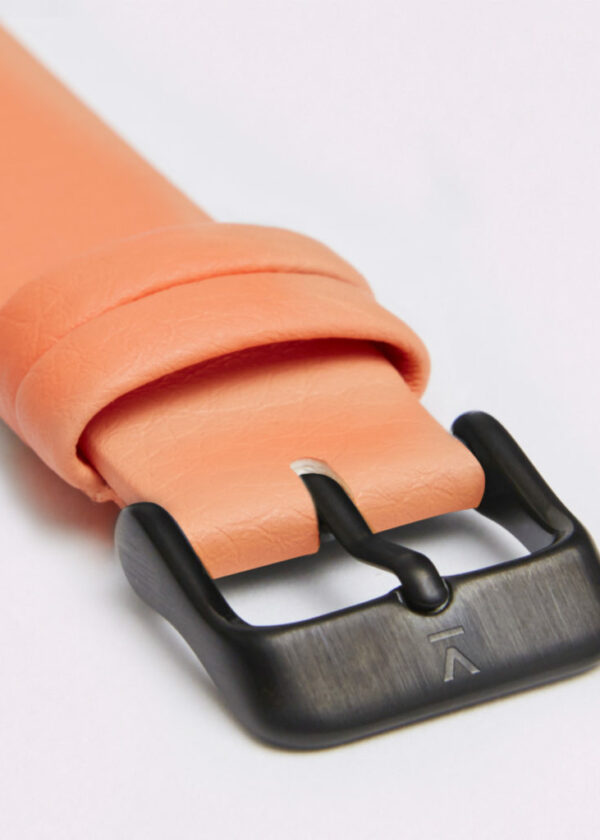 CORAL WITH BRUSHED BLACK BUCKLE | 18MM | VOTCH
