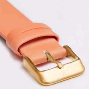 CORAL WITH BRUSHED GOLD BUCKLE | VOTCH