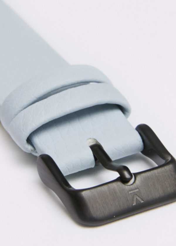 LIGHT BLUE WITH BRUSHED BLACK BUCKLE | 18MM | VOTCH