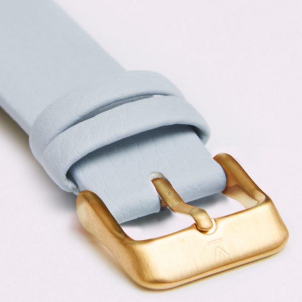 LIGHT BLUE WITH BRUSHED GOLD BUCKLE | VOTCH