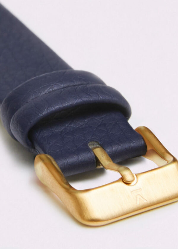 NAVY WITH BRUSHED GOLD BUCKLE | VOTCH