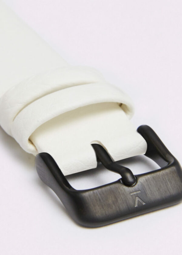 OFF WHITE WITH BRUSHED BLACK BUCKLE | VOTCH