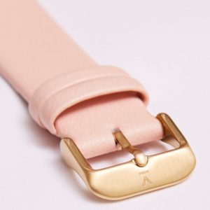 PINK WITH BRUSHED GOLD BUCKLE | 20MM | VOTCH