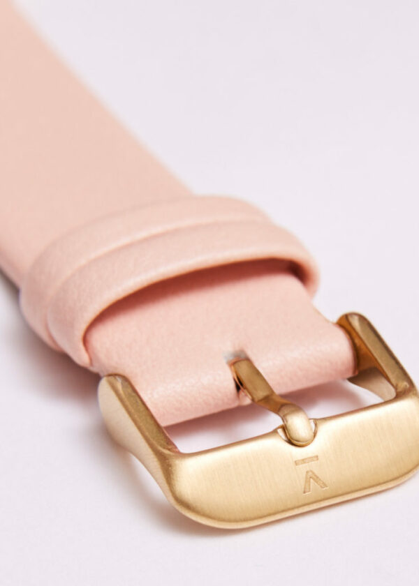 PINK WITH BRUSHED GOLD BUCKLE | 20MM | VOTCH