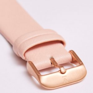 PINK WITH BRUSHED ROSE GOLD BUCKLE | 20MM | VOTCH