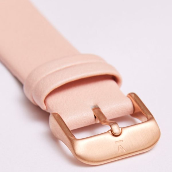 PINK WITH BRUSHED ROSE GOLD BUCKLE | 20MM | VOTCH