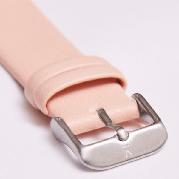 PINK WITH BRUSHED SILVER BUCKLE | 20MM | VOTCH
