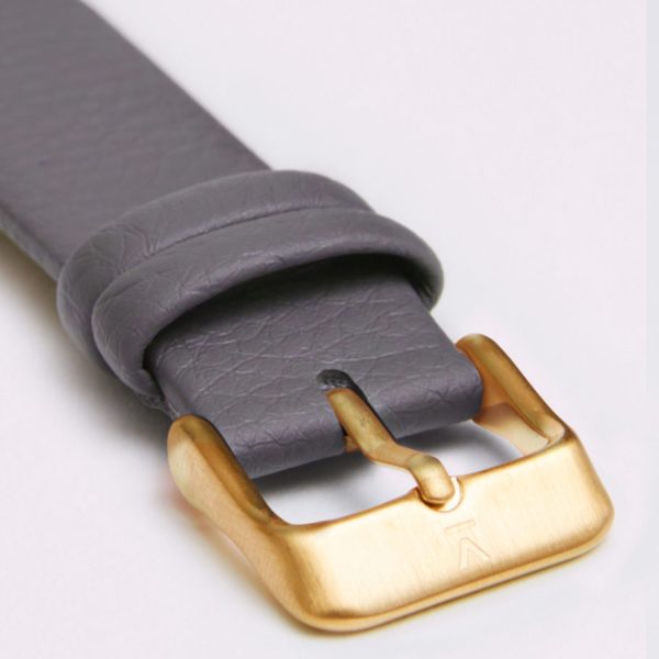 SLATE GREY WITH BRUSHED GOLD BUCKLE | VOTCH