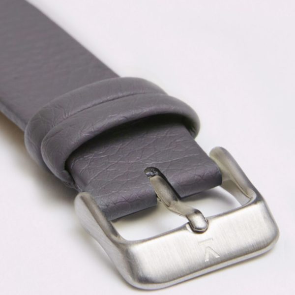 SLATE GREY WITH BRUSHED SILVER BUCKLE | 18MM | VOTCH