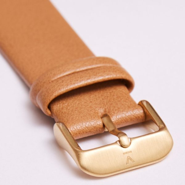 TAN WITH BRUSHED GOLD BUCKLE | 20MM | VOTCH