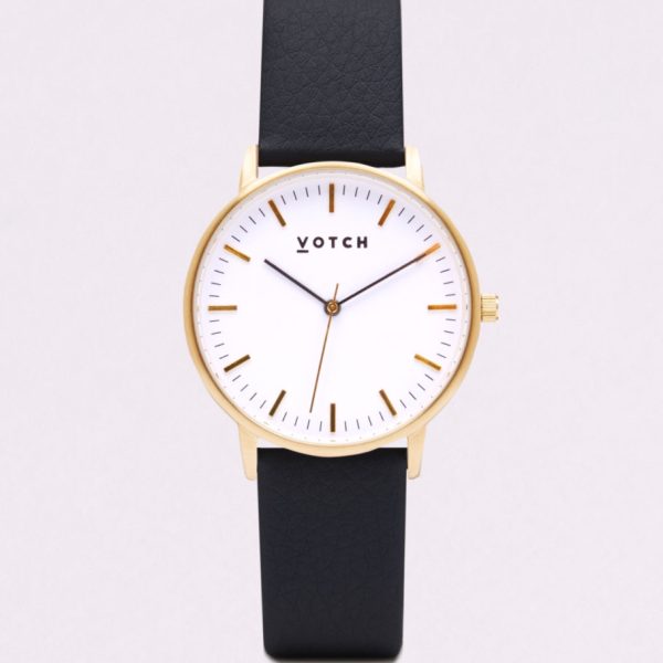 THE GOLD FACE WITH BLACK STRAP | VOTCH