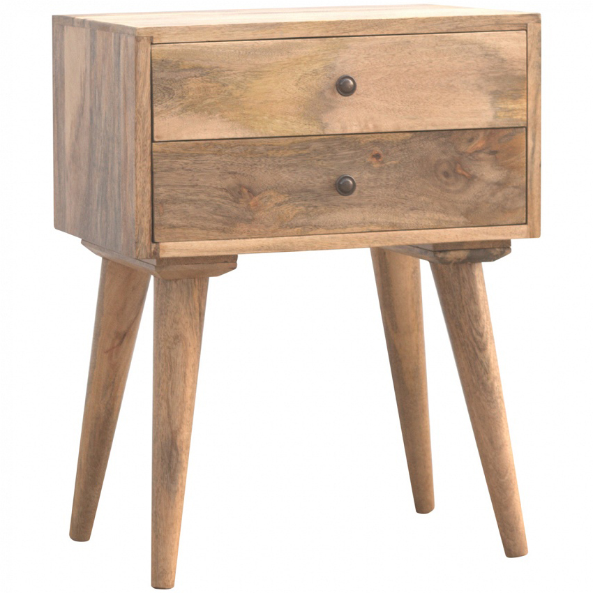 Mango wood clearance bedside table