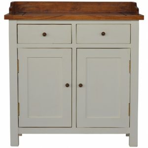 Mango Hill 2 Toned Kitchen Unit with Gallery Back, 2 Drawers & 2 Cabinets