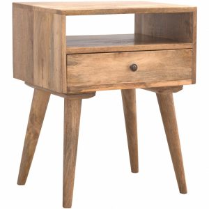 Mango Hill Bedside with 1 Drawer & Open Slot
