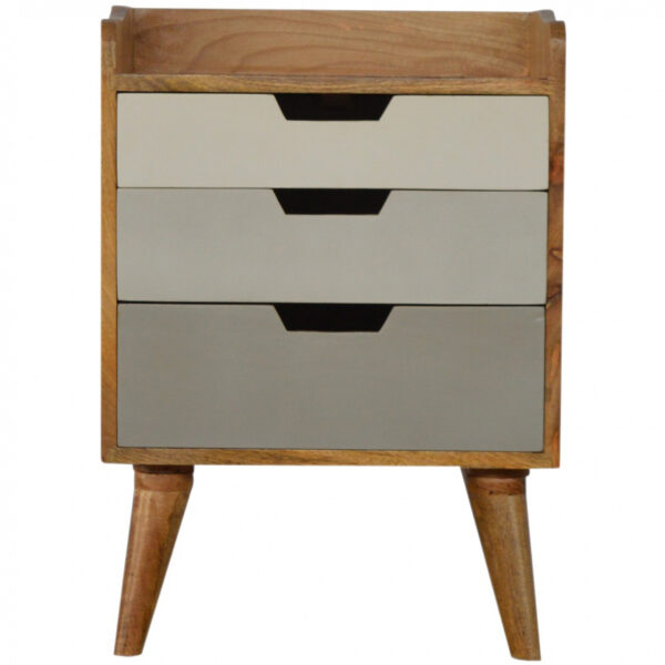 Mango Hill Bedside with 3 Drawer Painted Fronts