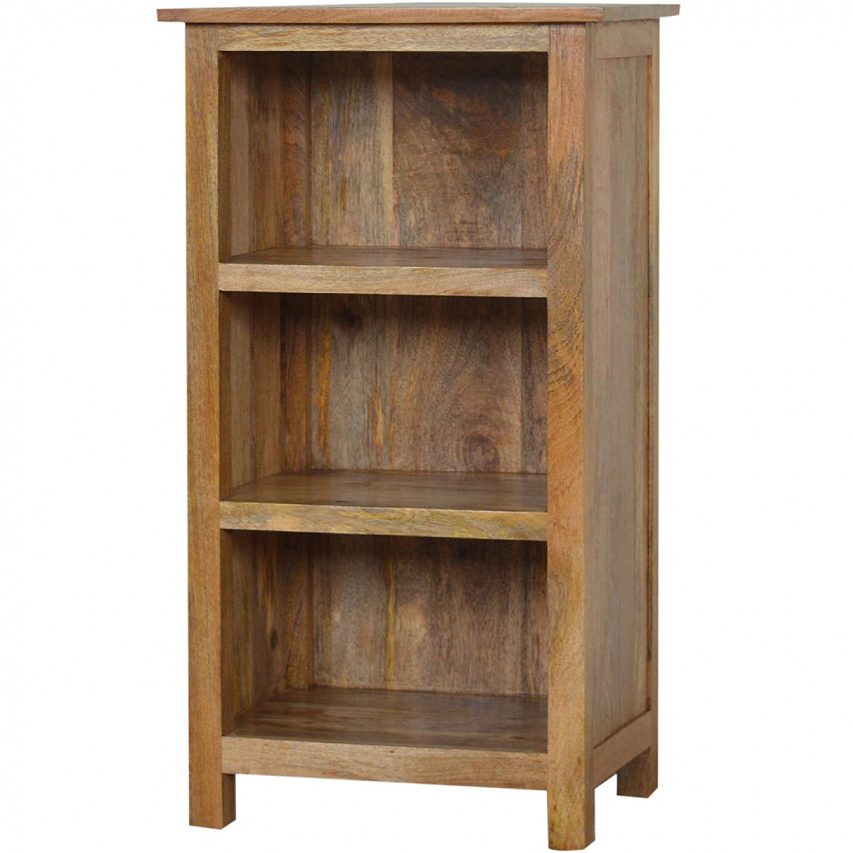Mango Hill Rustic Bookcase 3 Shelves, Rustic Wooden Bookcase Uk