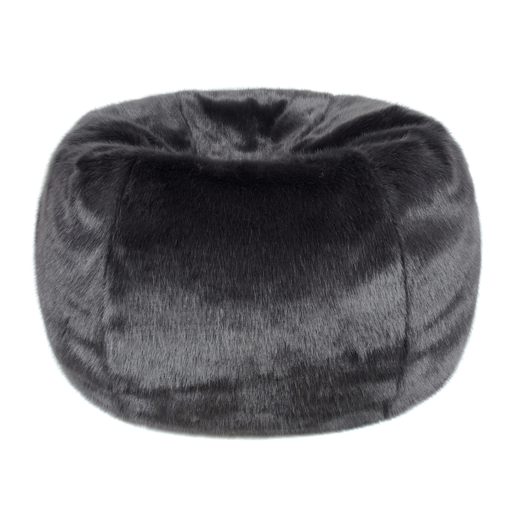 large grey bean bag