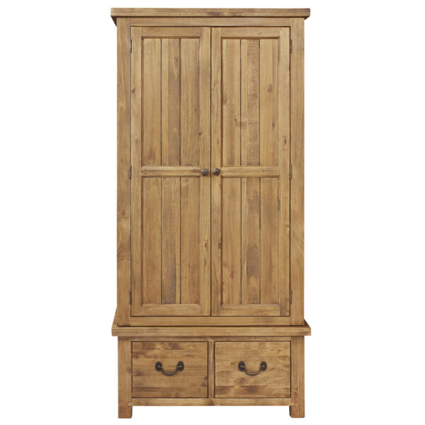 Gresford Rustic 2 Door 2 Drawer Wardrobe