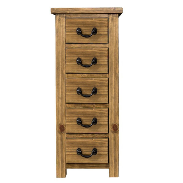 Gresford Rustic 5 Drawer Wellington Chest