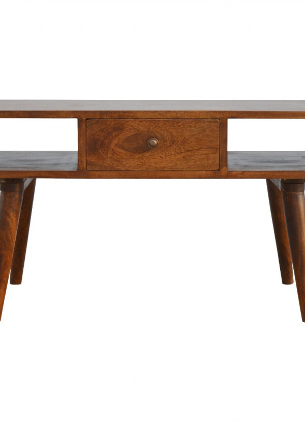 Mango Hill 1 Drawer Curved Coffee Table