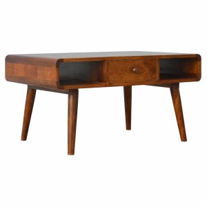 Mango Hill 1 Drawer Curved Coffee Table