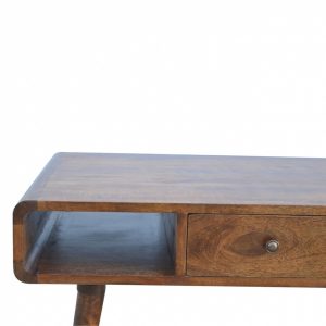 Mango Hill 1 Drawer Curved Coffee Table