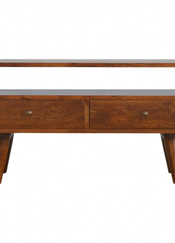 Mango Hill 2 Drawer Curved Media Unit