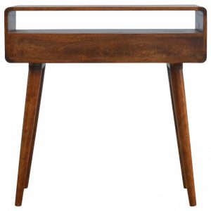 Mango Hill Open Slot Curved Console Table