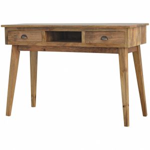 Mango Hill Writing Desk with 2 Drawers and Open Slot Mango Hill Writing Desk with 2 Drawers and Open Slot