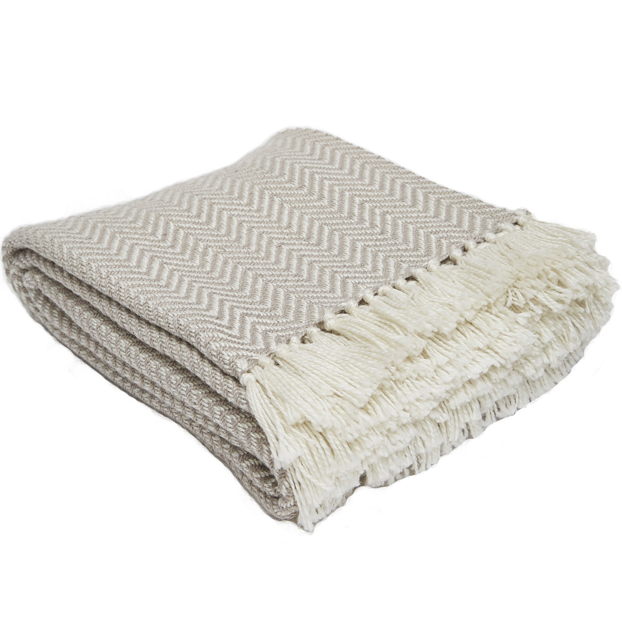 Herringbone Chinchilla Blanket Recycled Blankets Vegan Haven