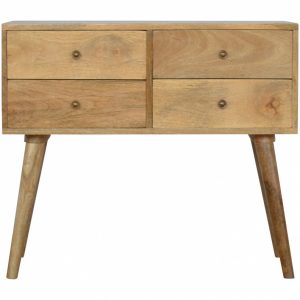 Mango Hill 4 Drawer Nordic Style Console Table
