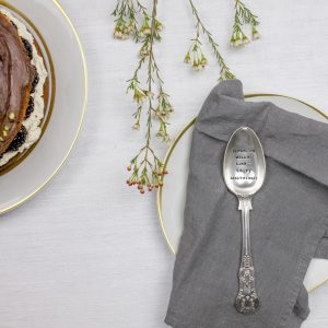 Dessert Spoon – ‘It Started With A Kiss…Happy Anniversary’
