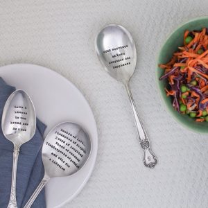 Serving Spoon - ‘Love & Kisses To The Brand New Mr & Mrs’