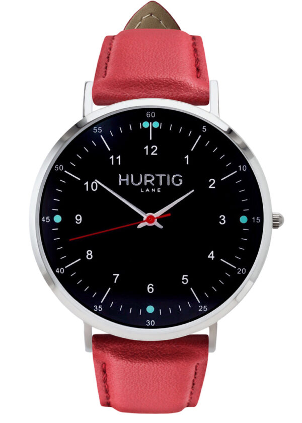 Men's Moderno Collection // Silver, Black & Cherry