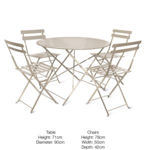 Rive Droite Large Bistro Set
