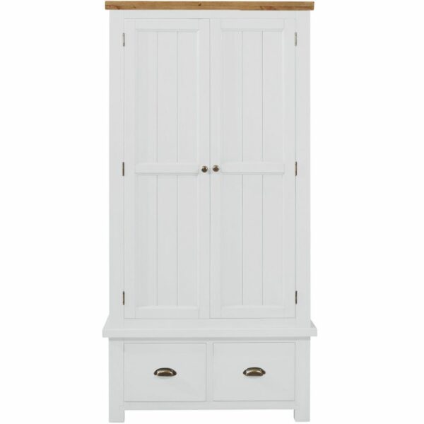 Gresford White 2 Door 2 Drawer Wardrobe