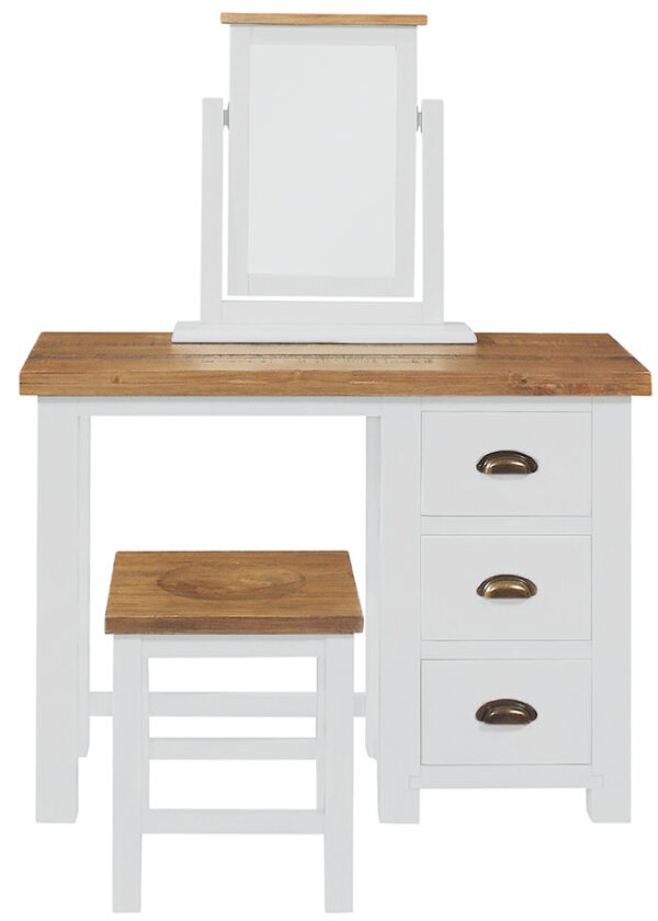 Gresford White 3 Drawer Dressing Table