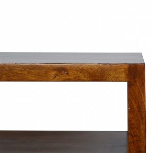 Mango Hill 1 Drawer Chestnut Media Unit With Gold Pull Out Bar Mango Hill 1 Drawer Chestnut Media Unit With Gold Pull Out Bar