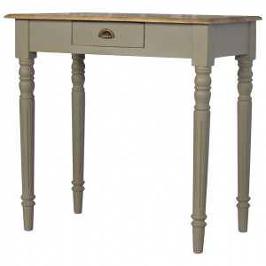 Mango Hill 1 Drawer Writing Desk with Flute Legs Mango Hill 1 Drawer Writing Desk with Flute Legs