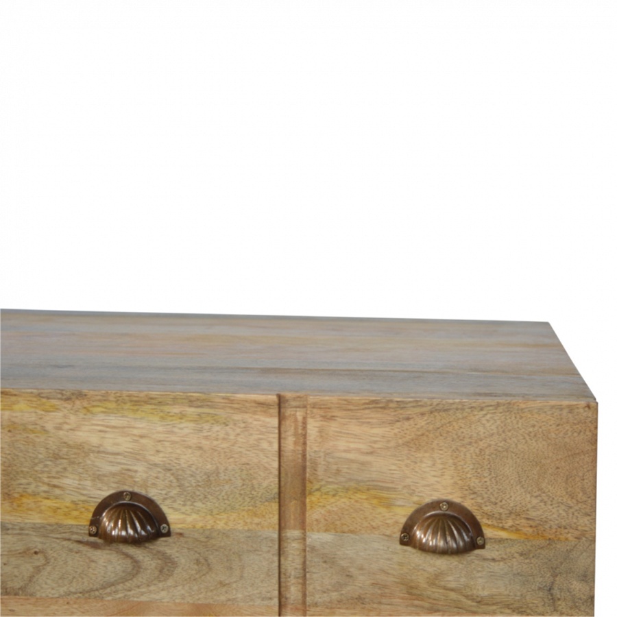 Mango Hill 4 Drawer Coffee Table With Iron Base