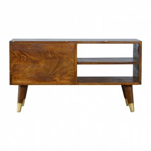 Mango Hill Nordic Style Media Unit with Gold Detailing Mango Hill Nordic Style Media Unit with Gold Detailing