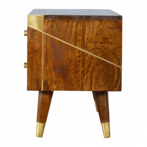 Mango Hill Nordic Style Media Unit with Gold Detailing Mango Hill Nordic Style Media Unit with Gold Detailing