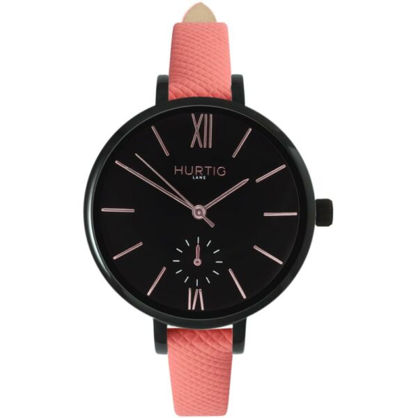 Woman's Amalfi Petite Collection // Black, Black & Coral